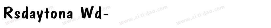 Rsdaytona Wd字体转换